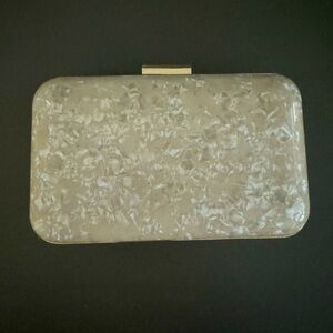 Ivory Acrylic Box Clutch